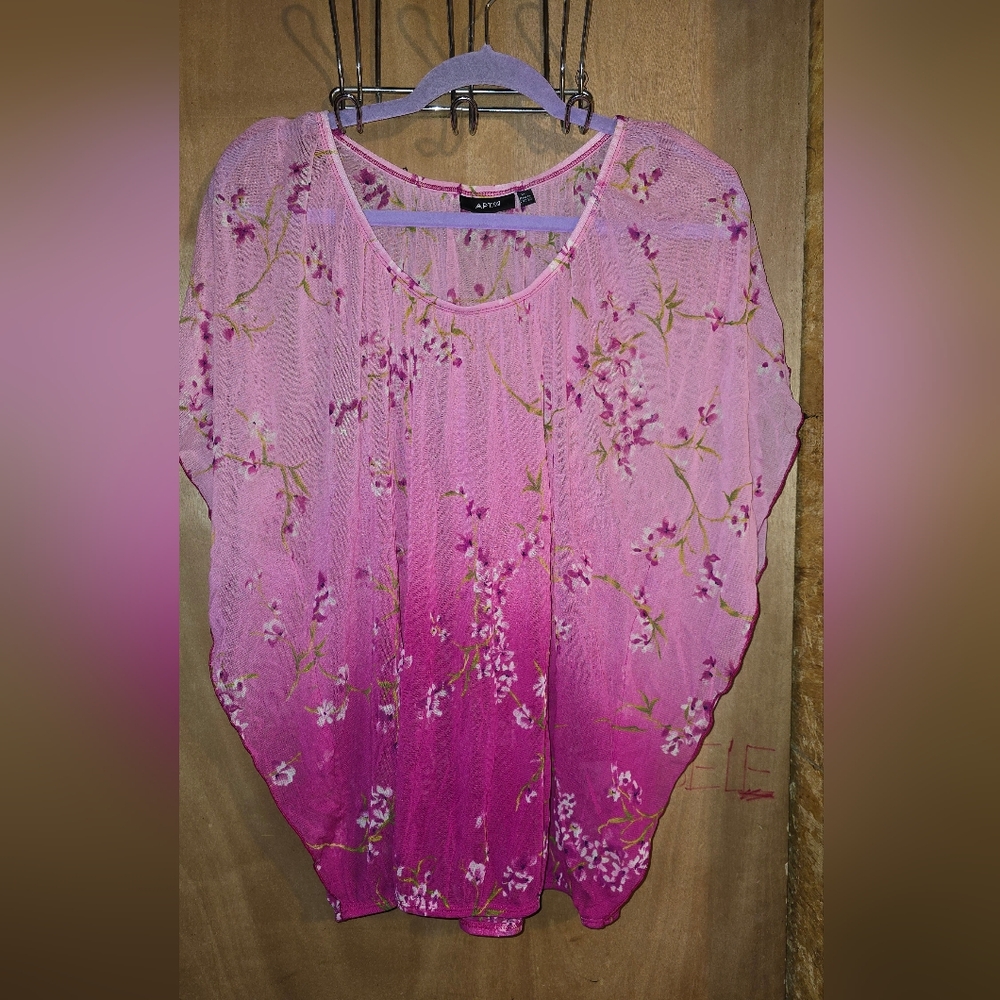 Pink Floral Women's Top
